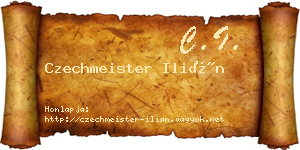 Czechmeister Ilián névjegykártya